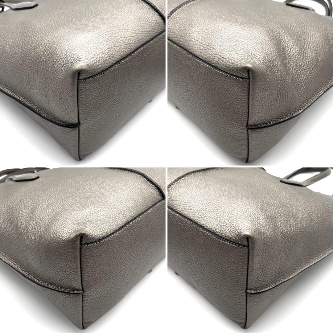 正規品 トッズ ジョイ トートバッグ レザー 肩掛け A4可 レディース グレー