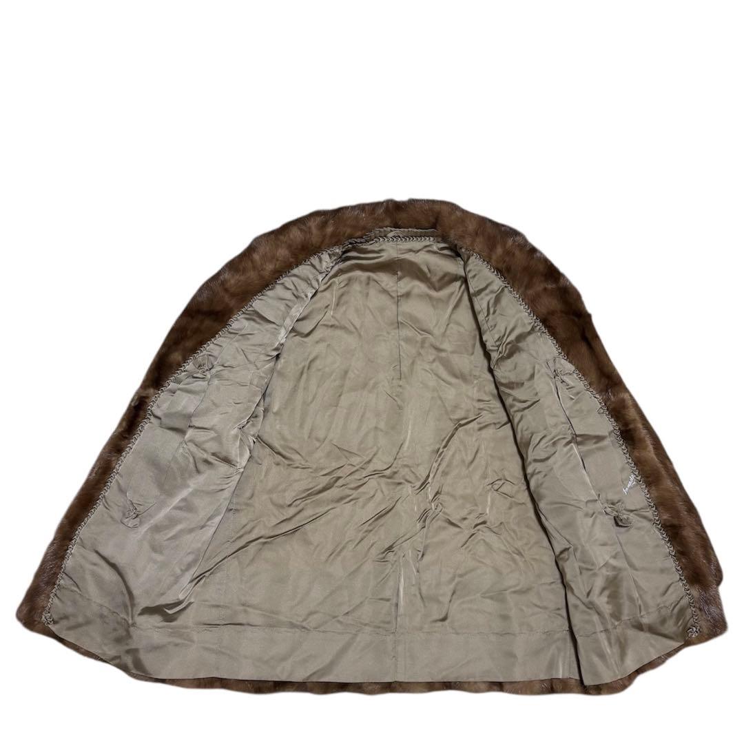 【美品】MINKFUR ミンクファー/本毛皮/デミバフミンク/ファーコート