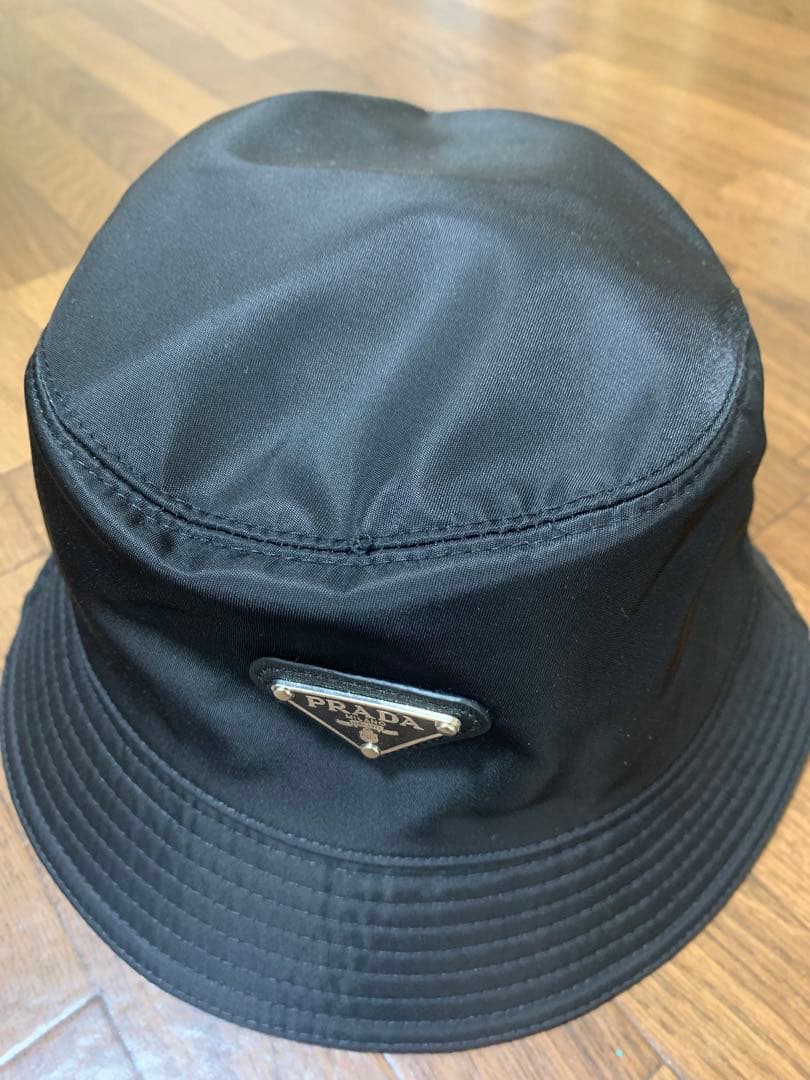 プラダ PRADA ハット お値下げ 交渉 帽子 黒 美品