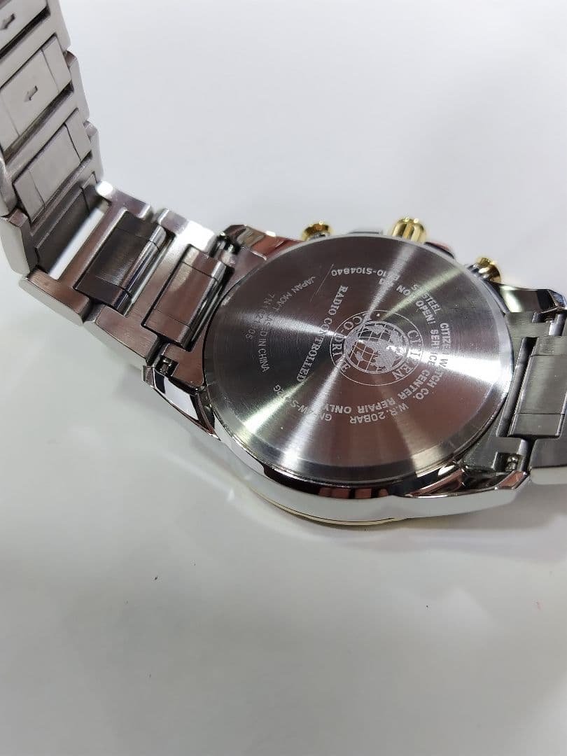 シチズン アテッサ　エコドライブ　ジャパネットコラボ　電波時計　20気圧防水