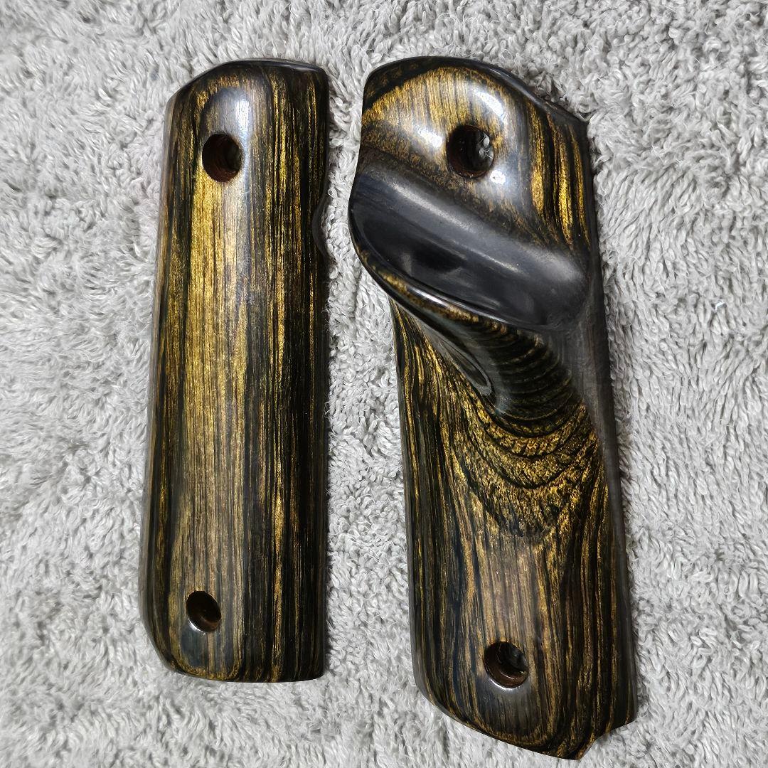 1911 ガバメント フルサイズ シューティング仕様 高級 木製グリップ