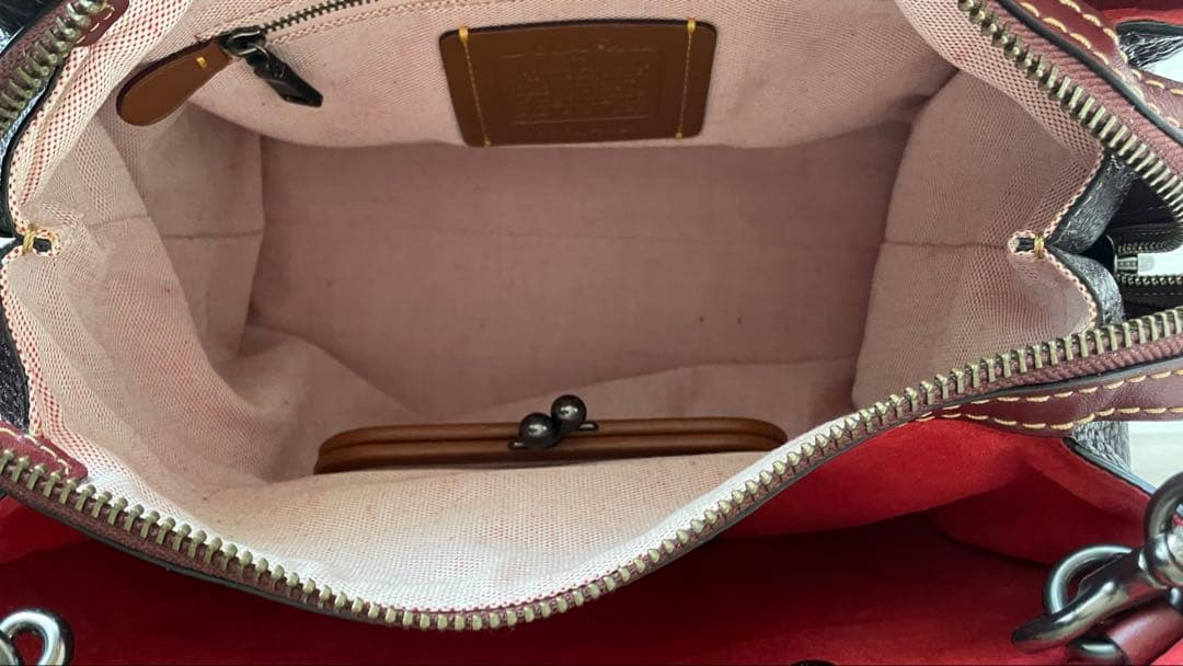 コーチ ローグ 2WAY バーガンディ 美品