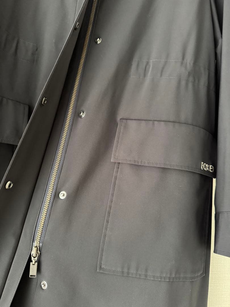 フォクシー レイニーコート ネイビー 40