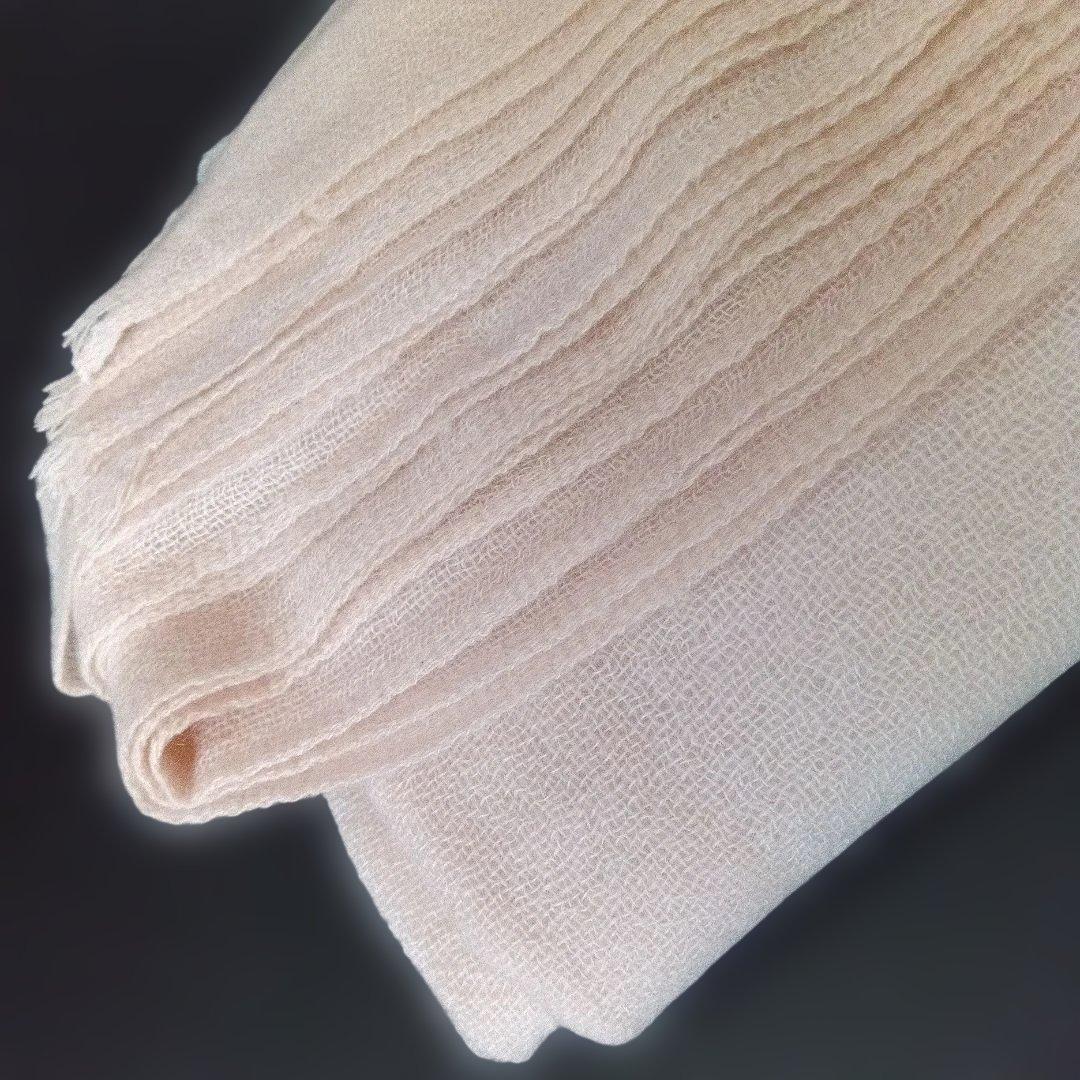 【新品未使用】Chloe クロエ 洗えるカシミヤ大判ストール　ロゴ刺繍