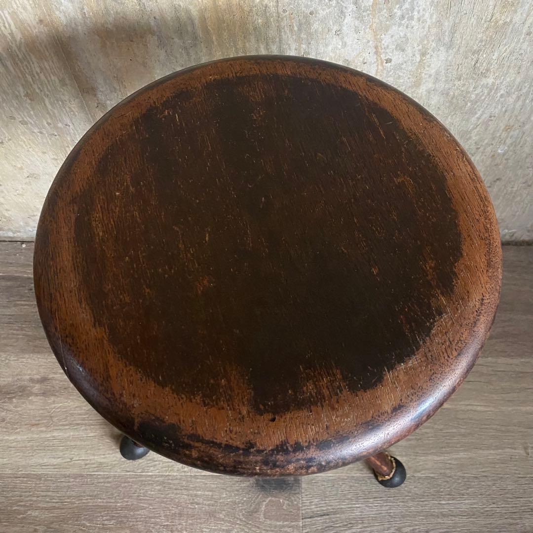 ヴィンテージ　三脚スツール　昭和レトロ