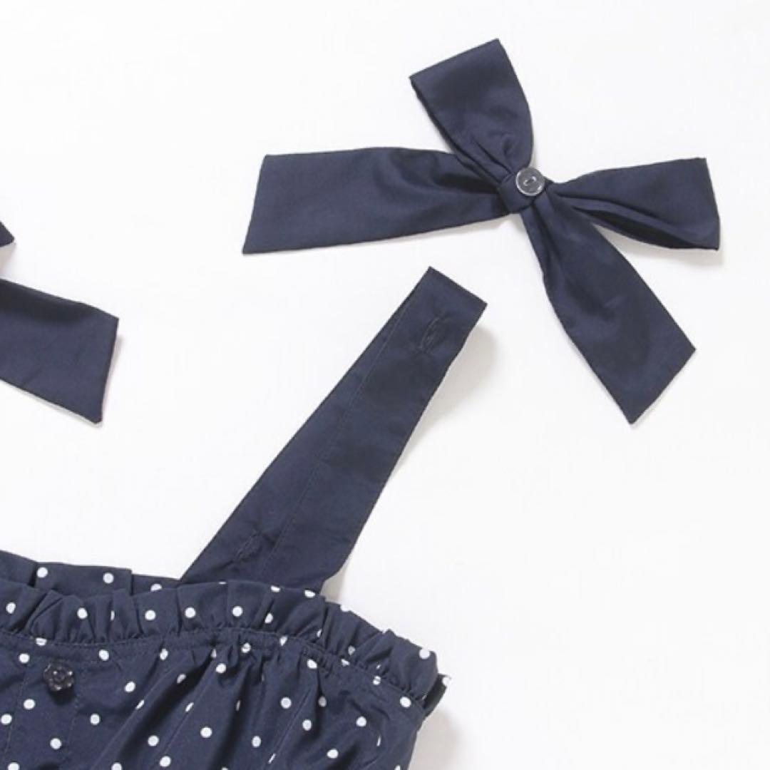 メゾピアノジュニア　肩リボンワンピース＆Tシャツセット　150