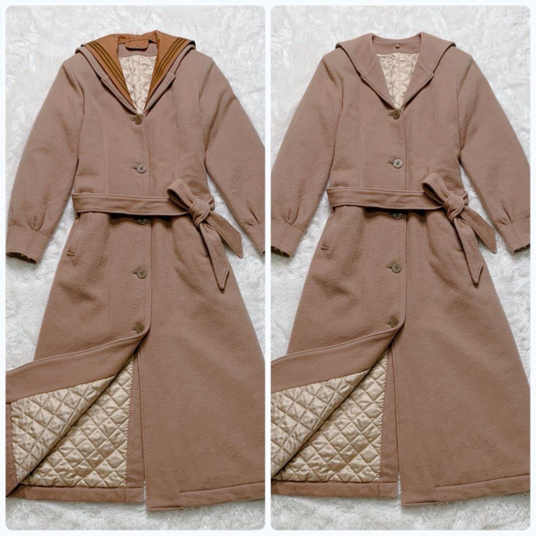 希少 PINK HOUSE カネコイサオ セーラーカラー 2WAY ロングコート