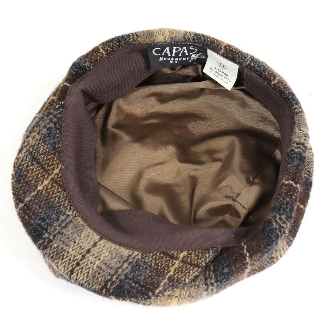未使用自宅保管品 CAPAS ツイードキャスケット MADE IN U.S.A