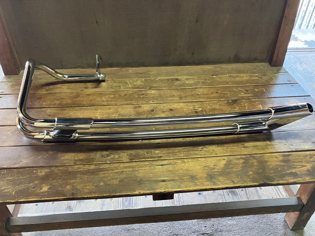 ハーレー　サドルバッグガードレール　クローム