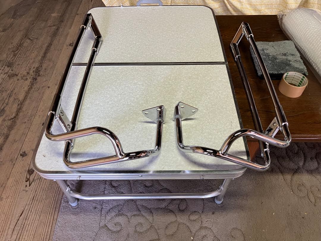 ハーレー　サドルバッグガードレール　クローム