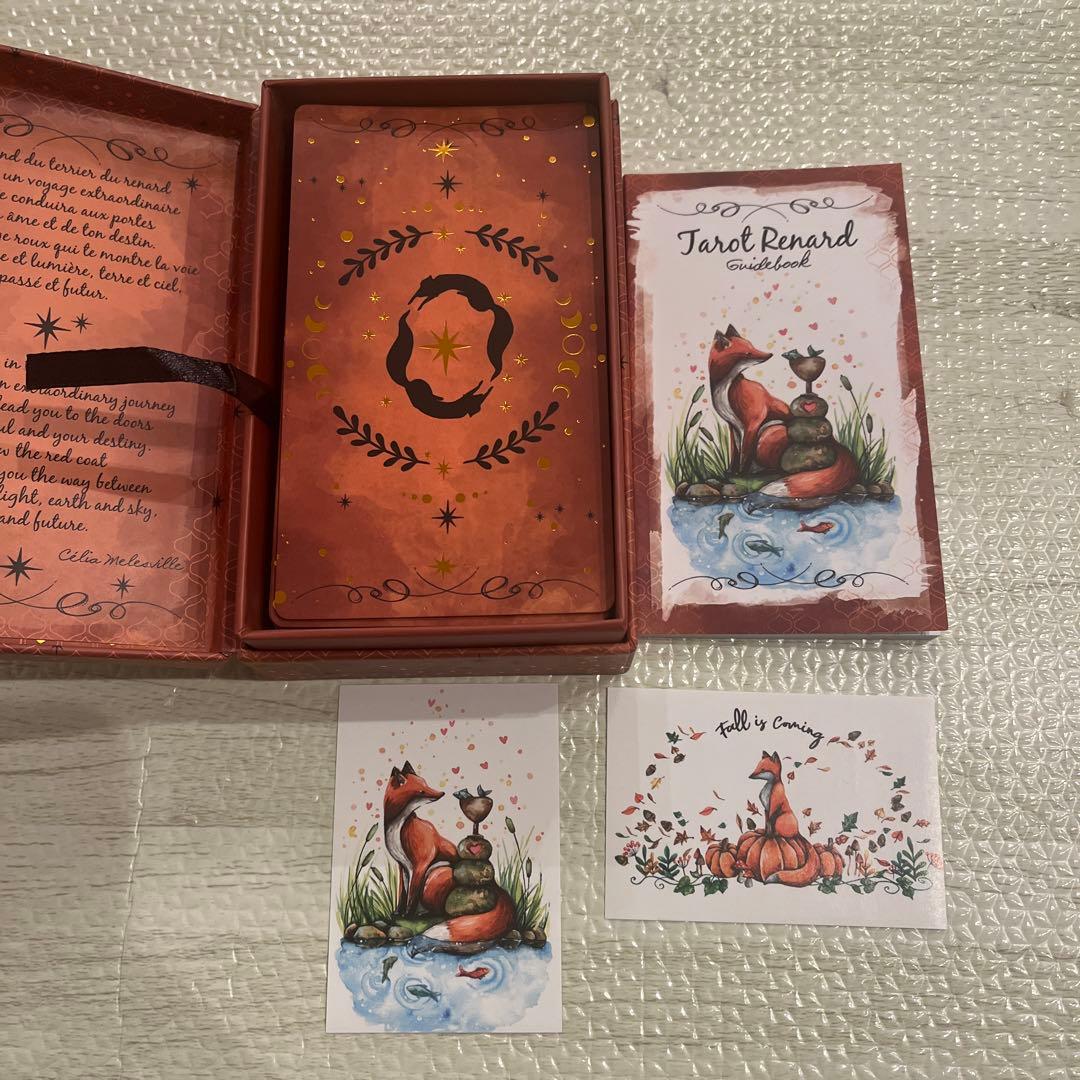 【貴重タロット✨】レア　海外クリエイター　直輸入カード キツネ 動物デザイン