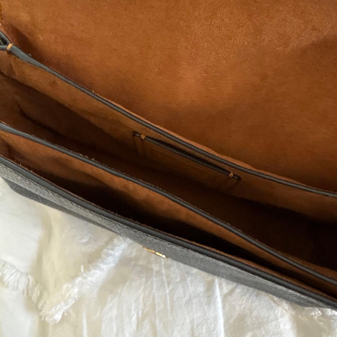 美品　コーチ　グレースハンドバッグ　ショダバッグ 黒