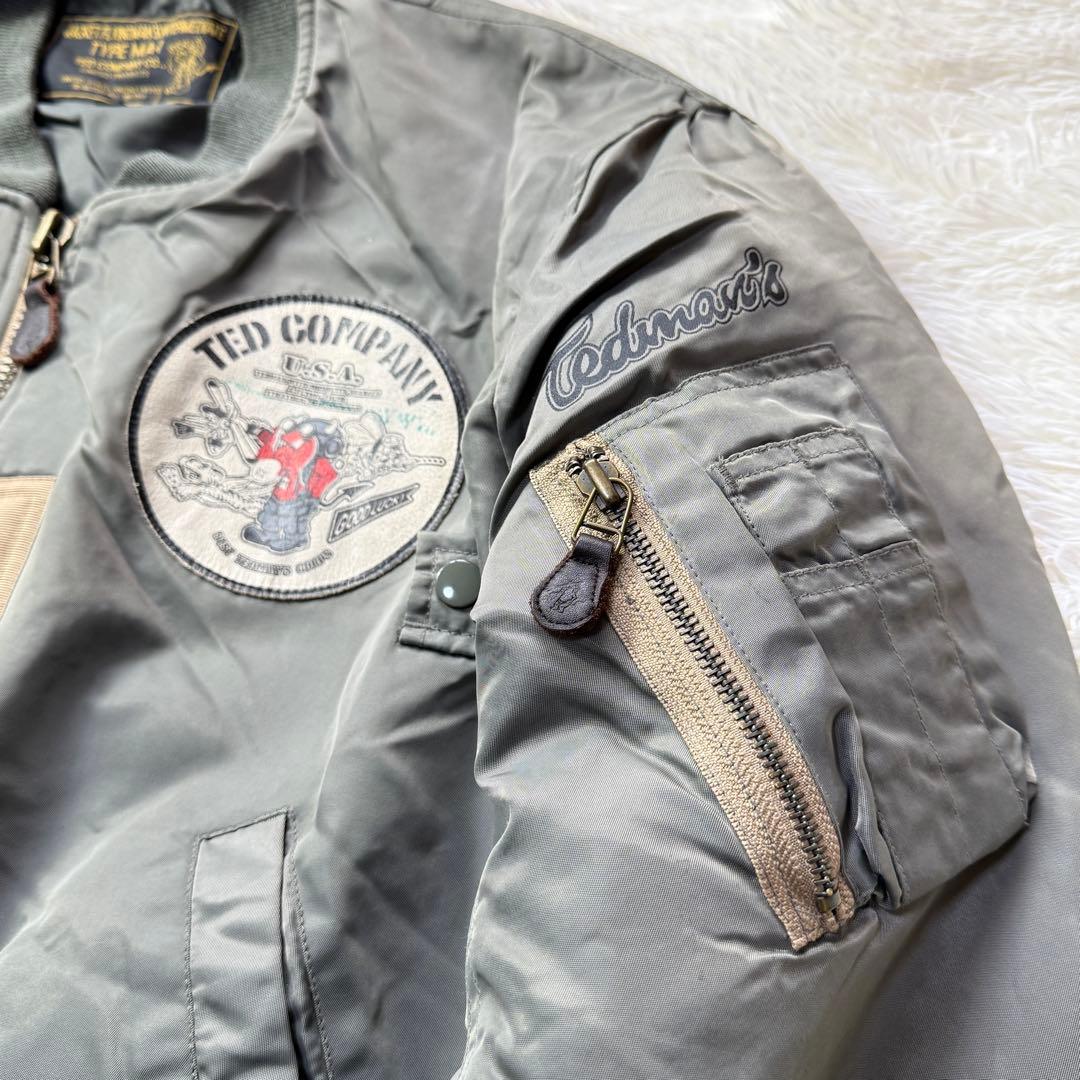 【希少】テッドマン Limited MA-1 フライトジャケット L 超短丈