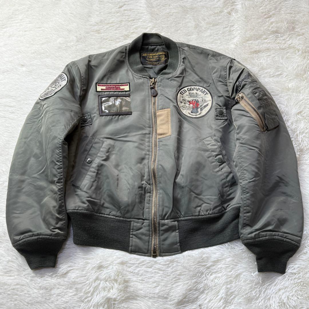 【希少】テッドマン Limited MA-1 フライトジャケット L 超短丈