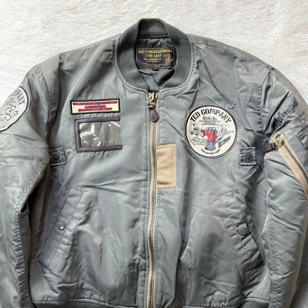 【希少】テッドマン Limited MA-1 フライトジャケット L 超短丈