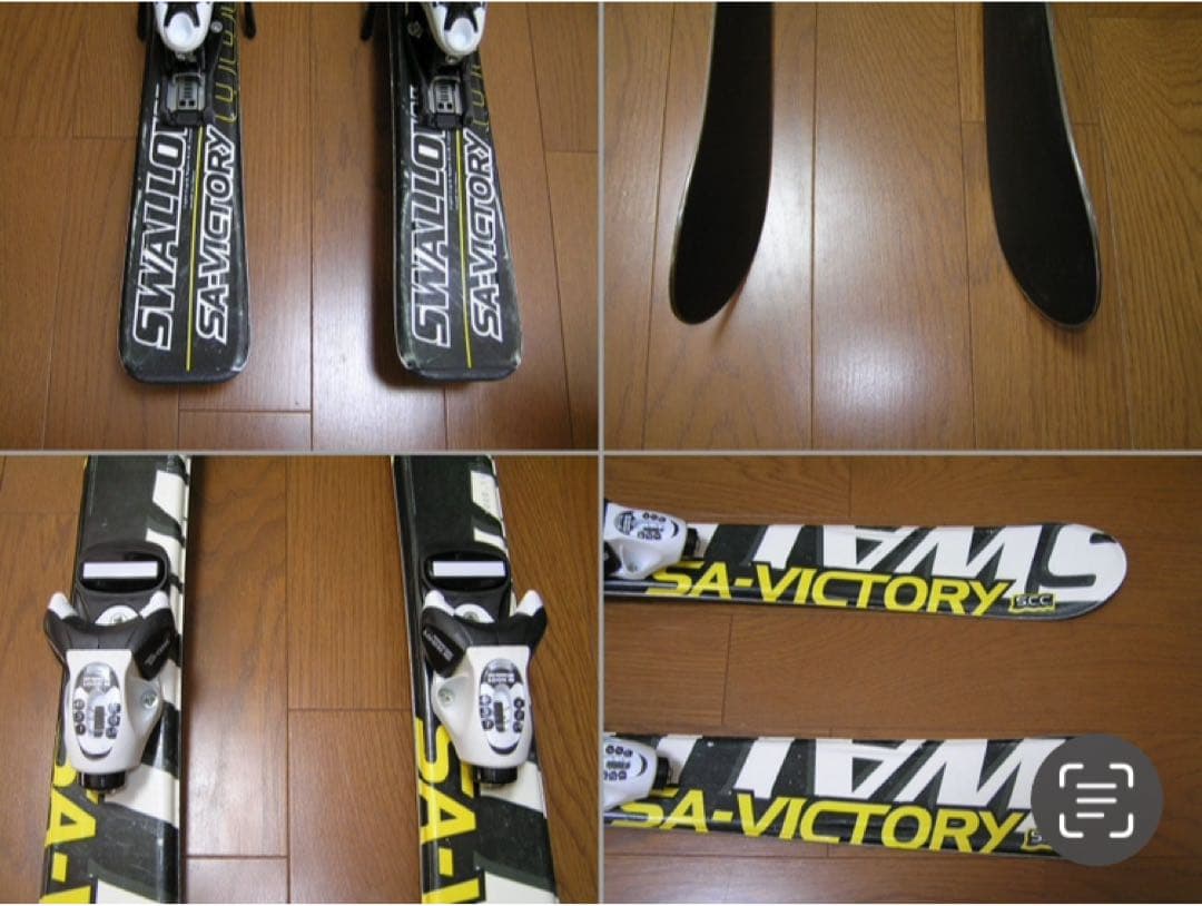 子ども用 スワロースキーセット 板 ポール ブーツ19 Swallow100cm