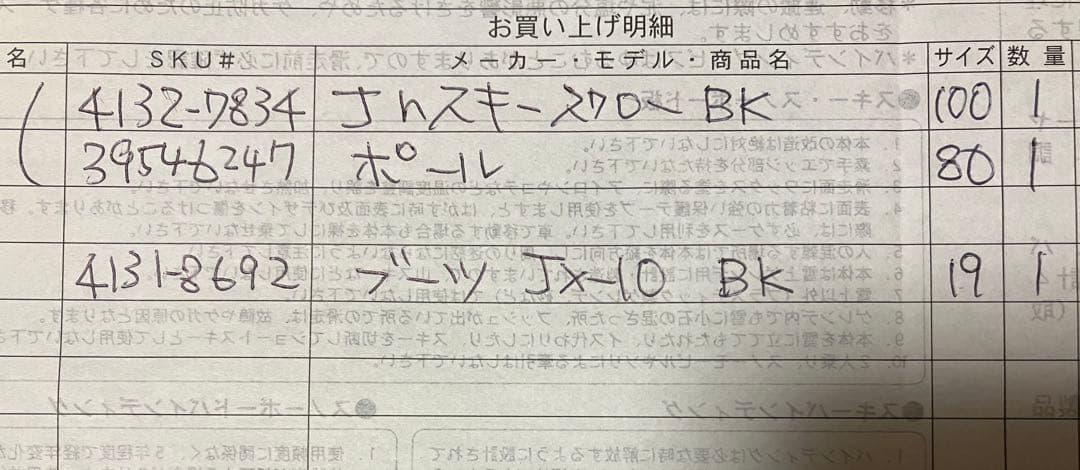 子ども用 スワロースキーセット 板 ポール ブーツ19 Swallow100cm