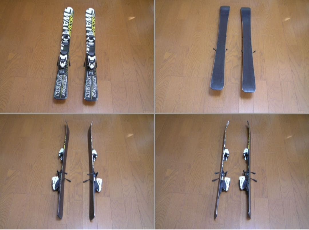 子ども用 スワロースキーセット 板 ポール ブーツ19 Swallow100cm