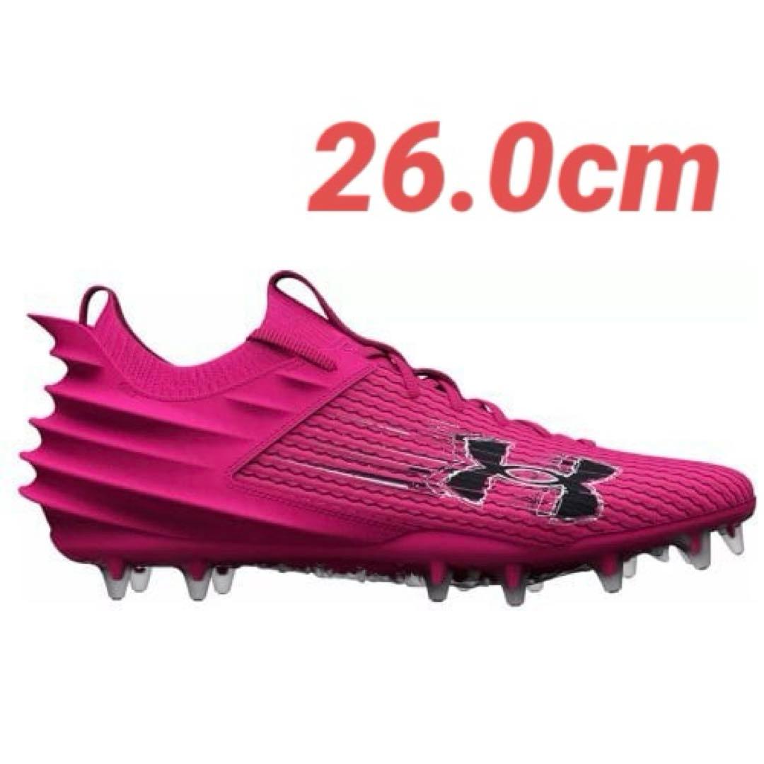 【26cm】UA BLUR SMOKE 2.0 MC アメフト スパイク