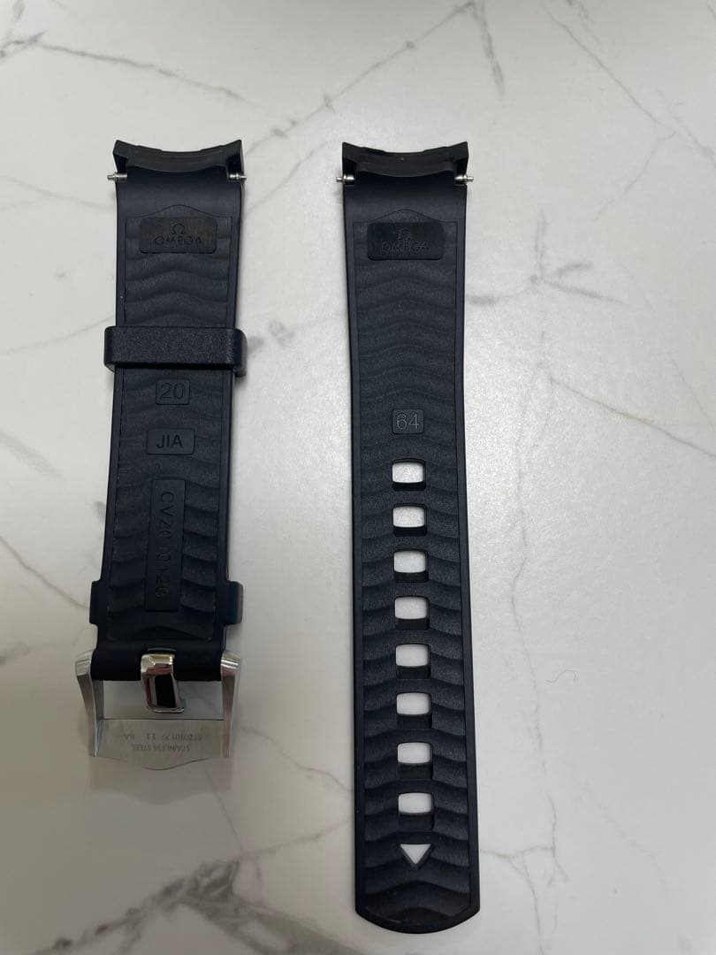 オメガシーマスターダイバー300m 純正ラバーベルト