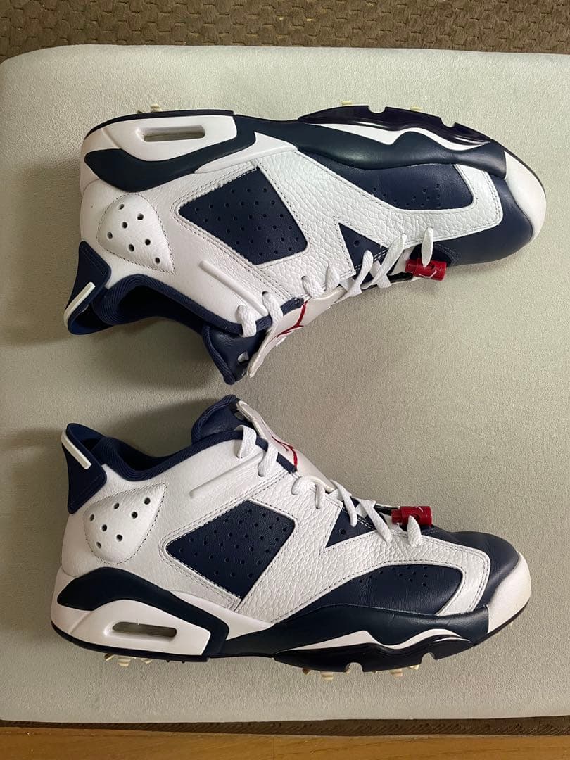 【極美品】NIKE Jordan 6 ゴルフシューズ ネイビー/ホワイト/レッド