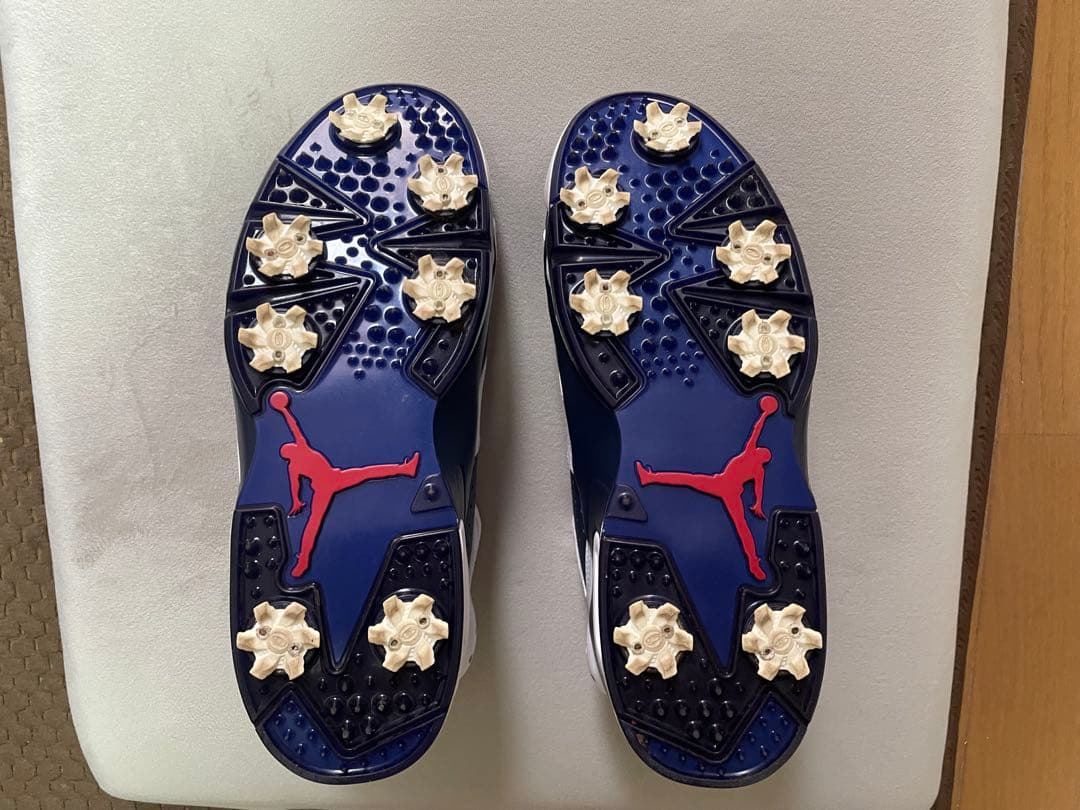 【極美品】NIKE Jordan 6 ゴルフシューズ ネイビー/ホワイト/レッド