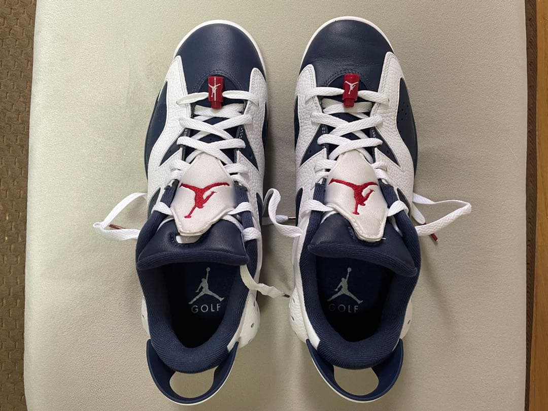 【極美品】NIKE Jordan 6 ゴルフシューズ ネイビー/ホワイト/レッド