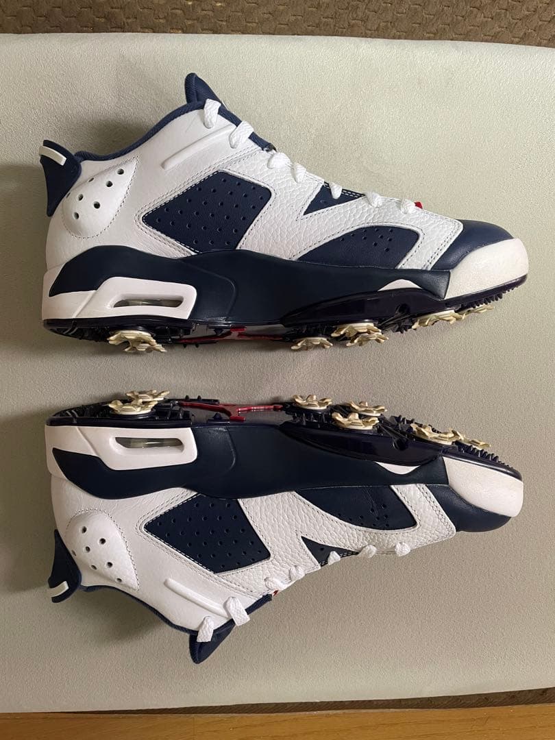 【極美品】NIKE Jordan 6 ゴルフシューズ ネイビー/ホワイト/レッド