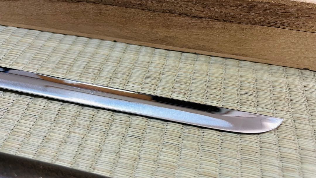 模造刀 座頭市 仕込杖 尾形刀剣 楕円古式鞘 箱付き 251110-3