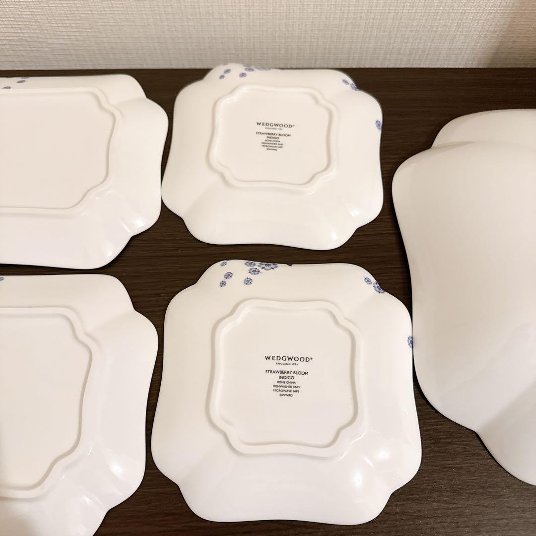 ウェッジウッド　ストロベリーブルーム　インディゴ　セット
