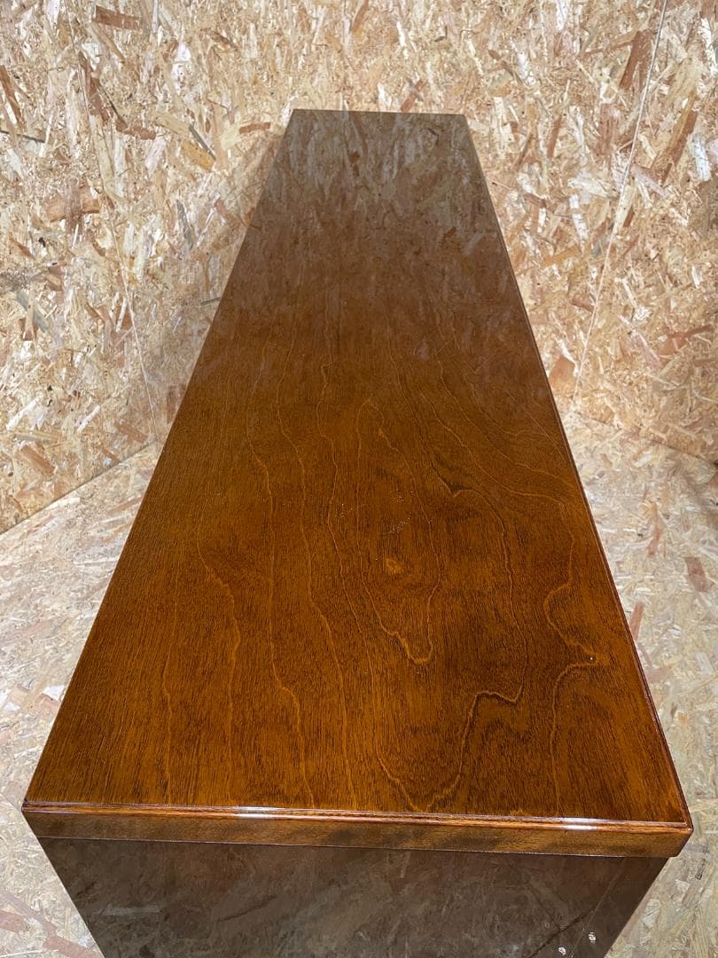 モリシゲ サイドボード リビングボード ローボード 飾り棚　444050