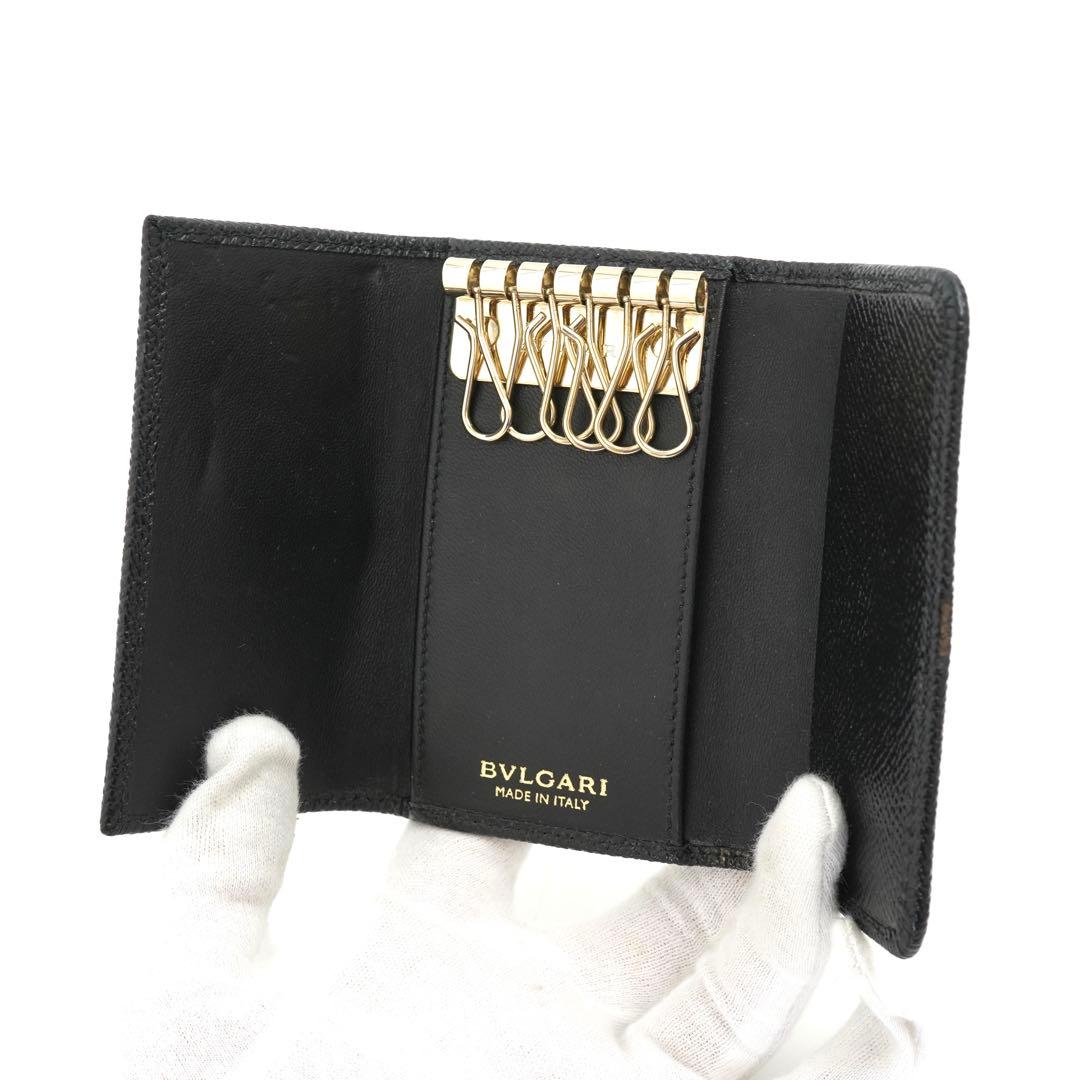✨未使用展示品・箱証明書付き✨　BVLGARI キーケース　ロゴマニア　6連