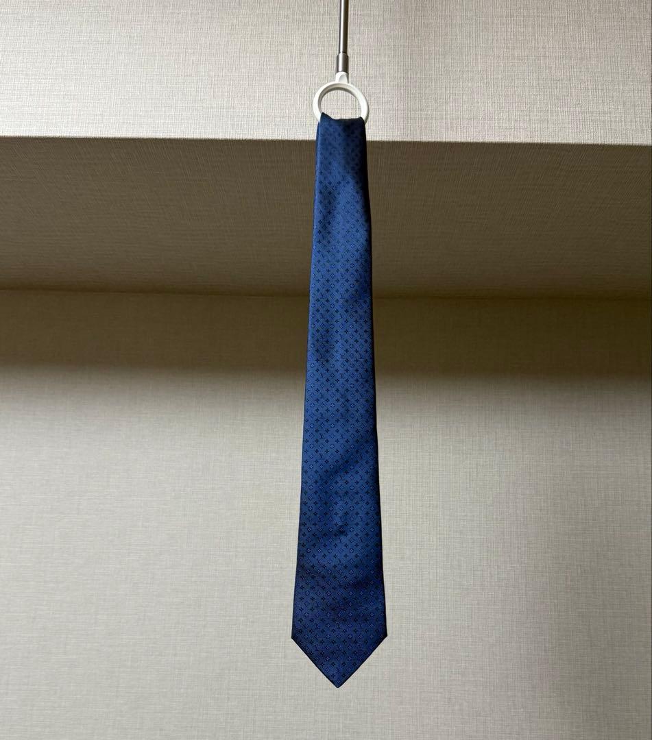 Louis Vuitton ネクタイ ネイビー モノグラム