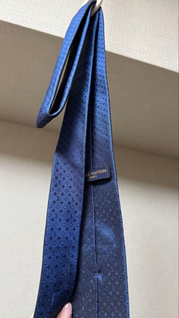 Louis Vuitton ネクタイ ネイビー モノグラム