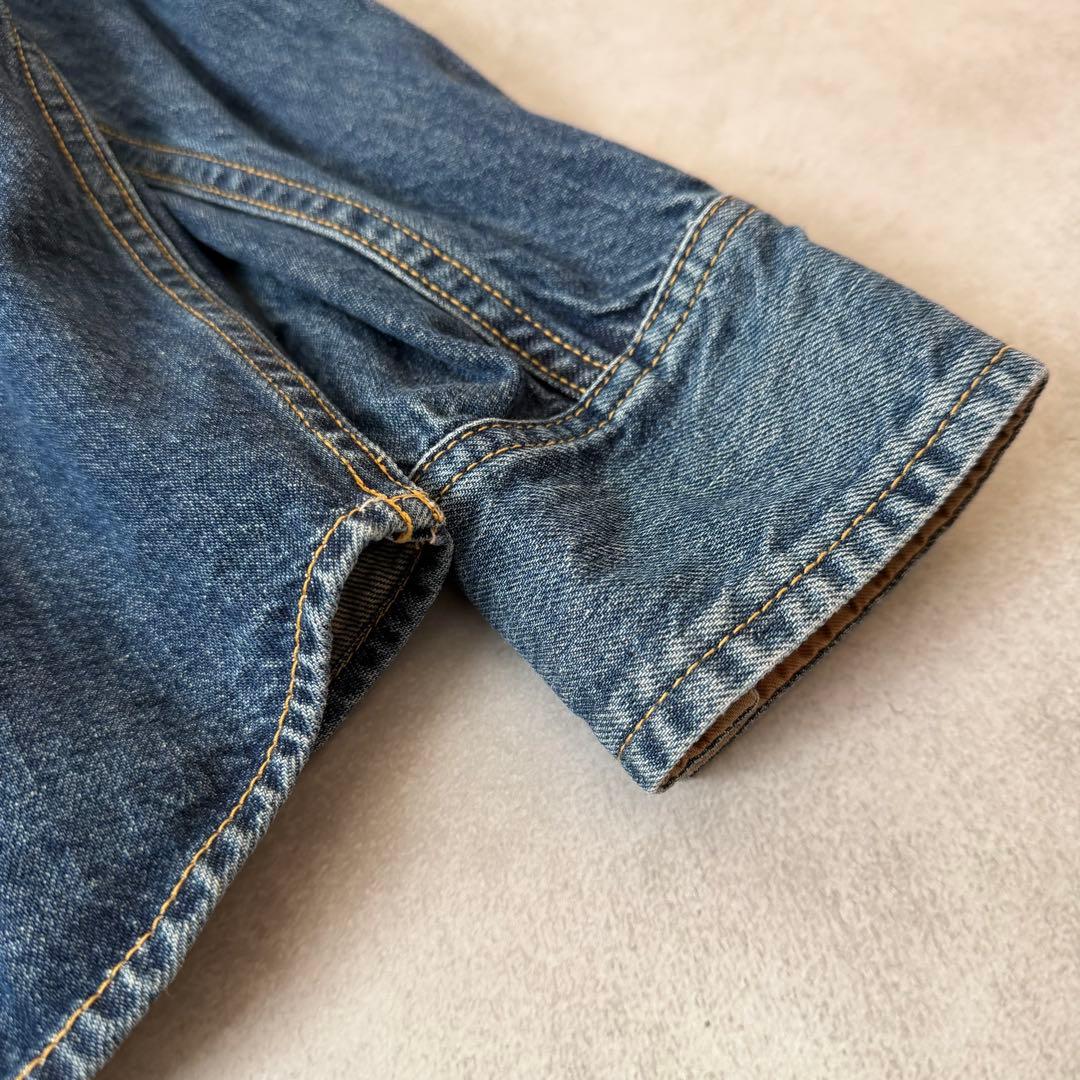 sacai ストレートフィットデニムジャケット ウェスタン調　ドッキング　異素材