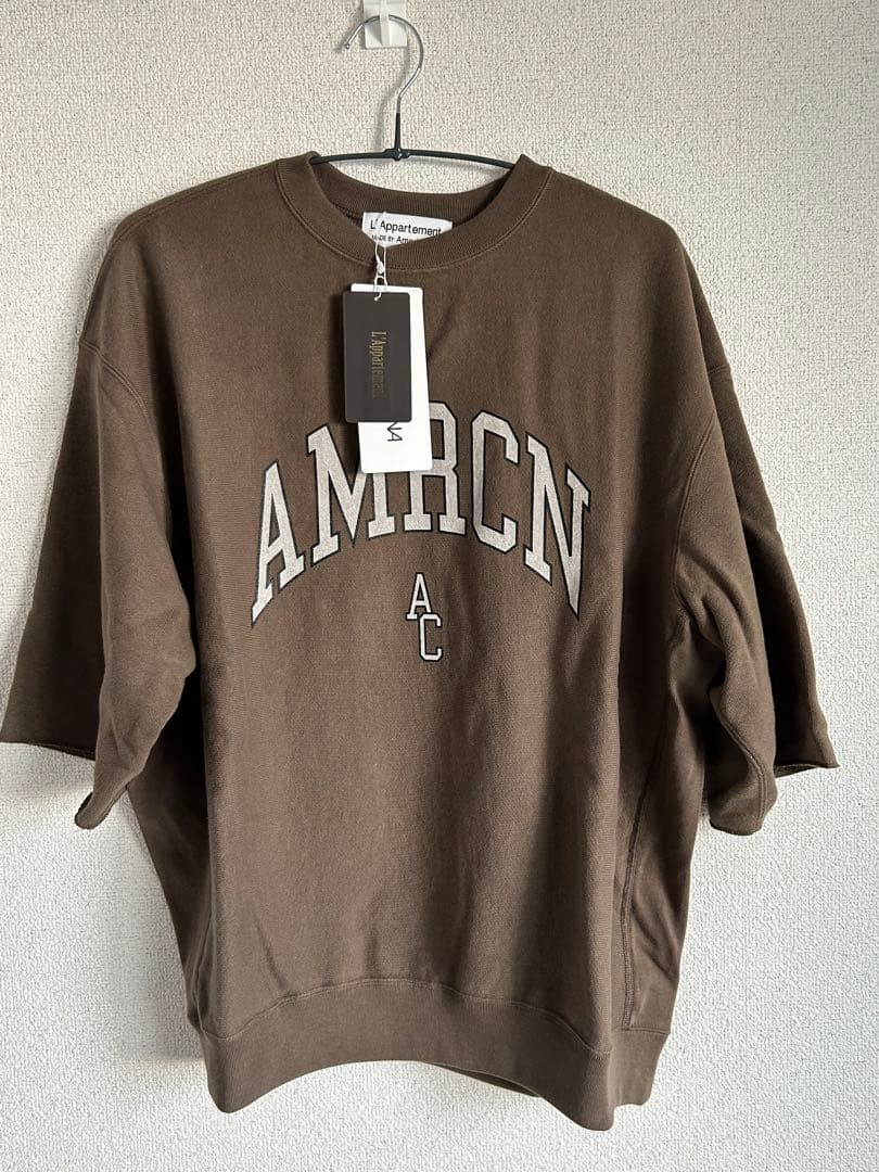 アパルトモン★AMERICANAアメリカーナHALF SLEEVE SWEAT