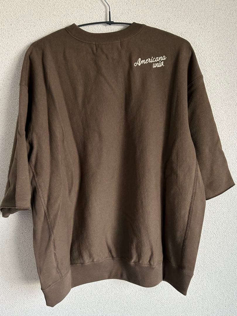 アパルトモン★AMERICANAアメリカーナHALF SLEEVE SWEAT