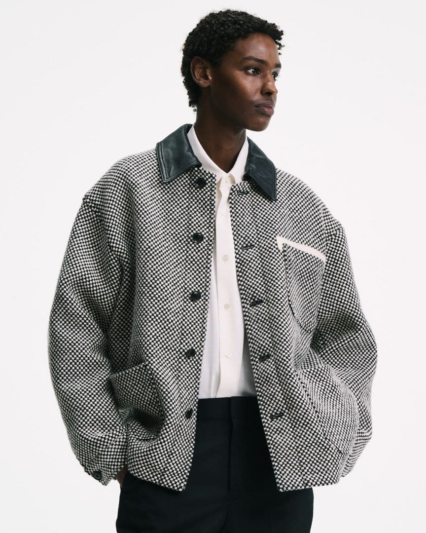 ジャケット・アウター SOPHNET. LEATHER COLLAR COVERALL