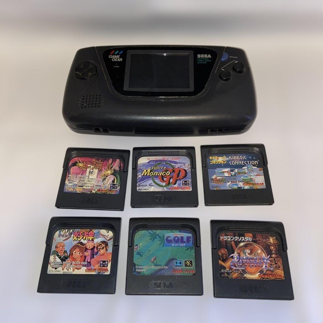 SEGA Game Gear本体とゲームソフト6本セット