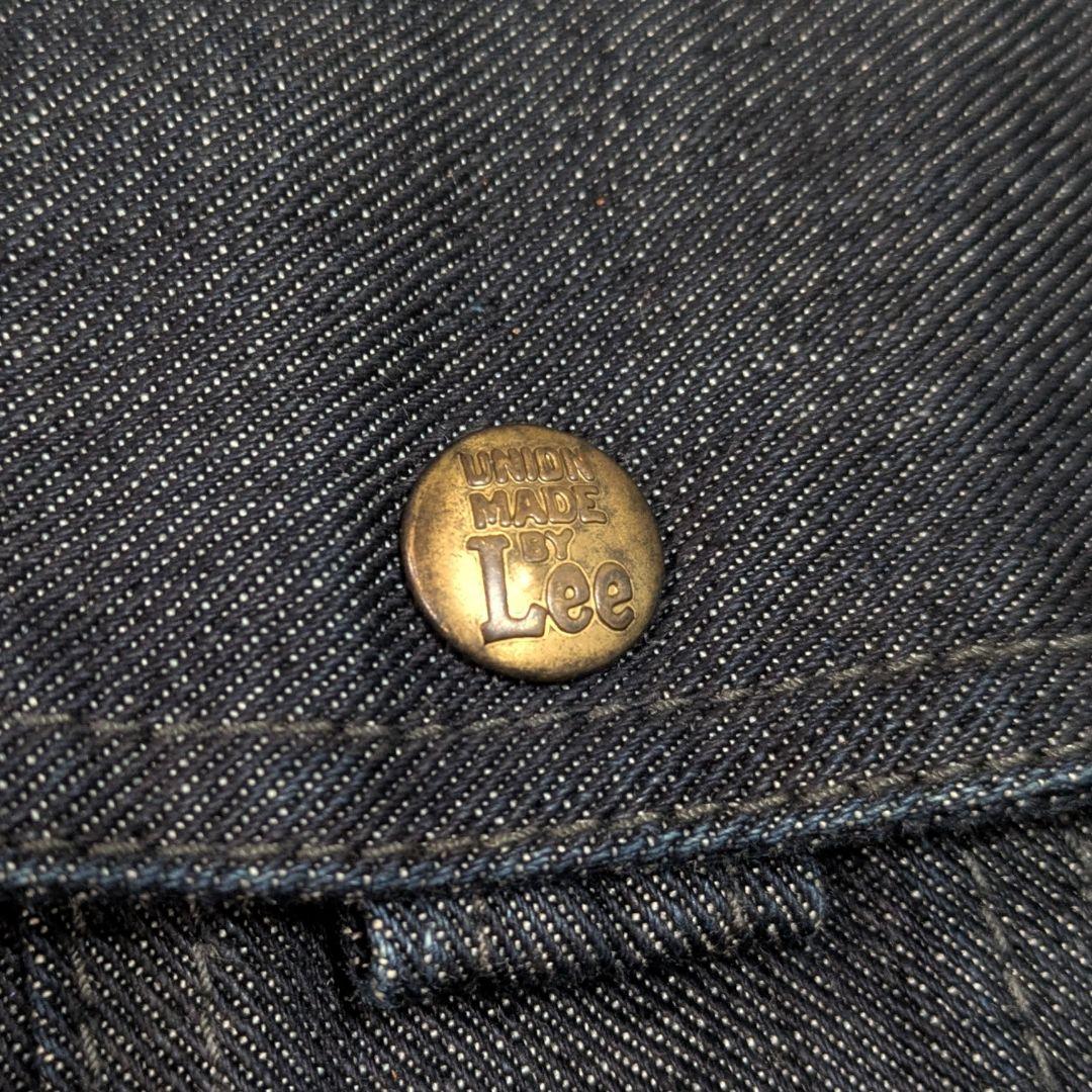 【レア美品】LEE デニム フィッシング タックルベスト 本革ベルト仕様