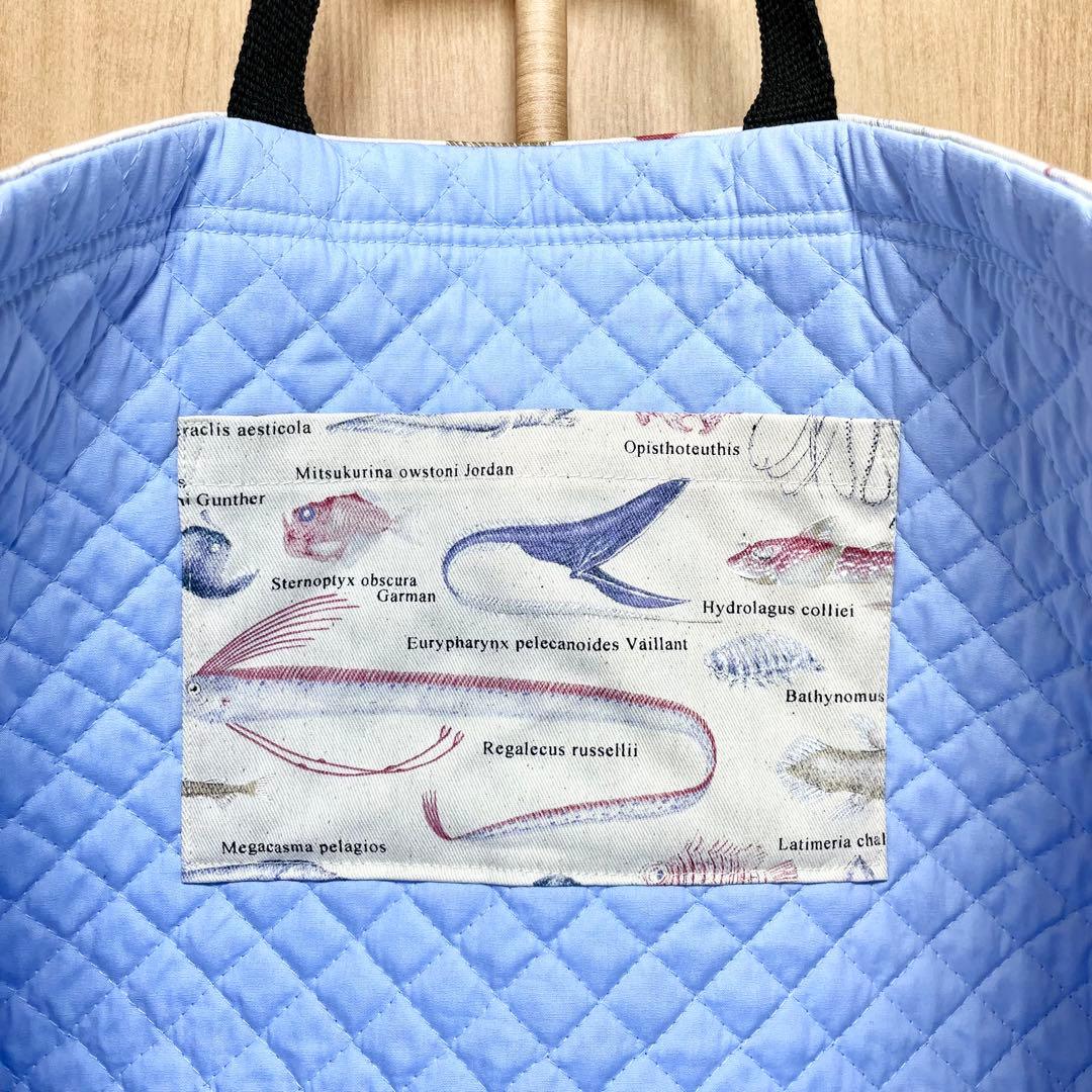 【eat】深海魚(生成り)×黒　入園入学グッズ７点