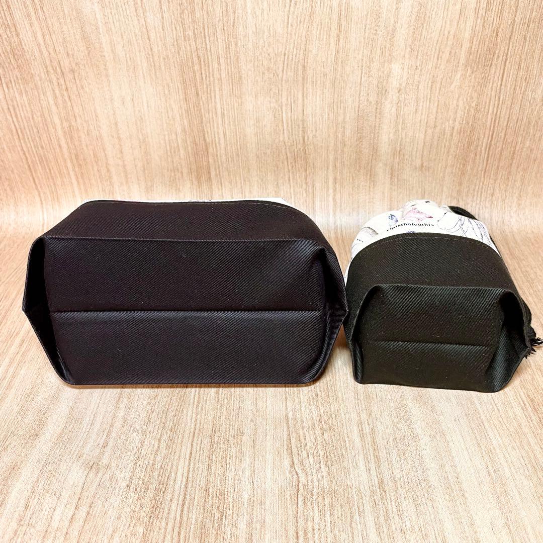 【eat】深海魚(生成り)×黒　入園入学グッズ７点