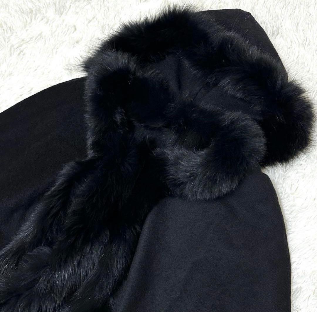 Faviora ファビオラ フォックスファー ポンチョ　ケープ　ムーンバット