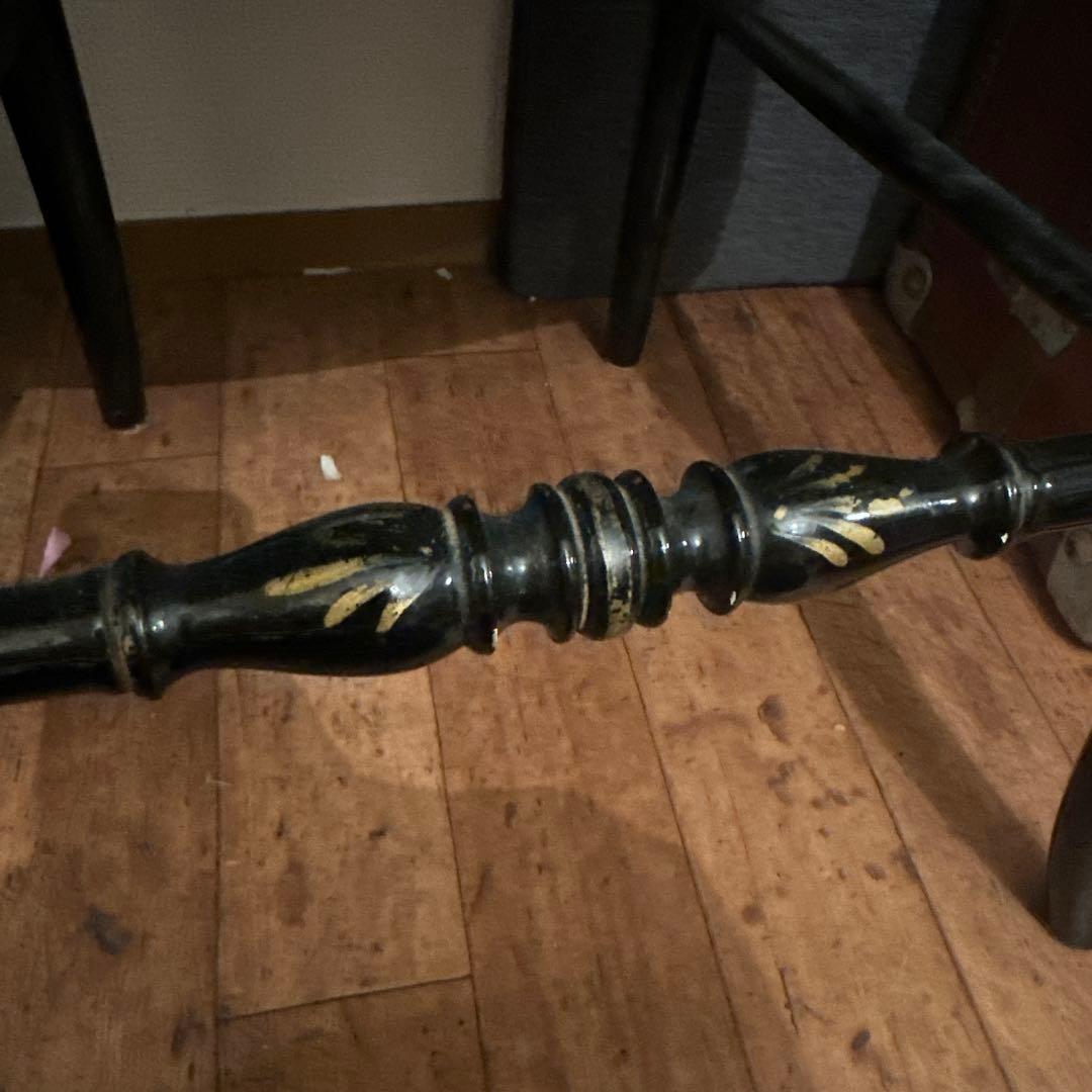 じょんさん専用ナポレオンチェア　黒い木製の装飾椅子