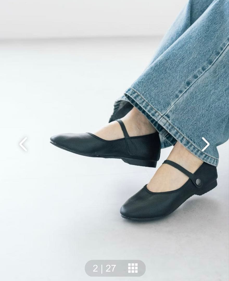 【新品】22.5CROWN｜レザーストラップジャズシューズ ワンストラップ