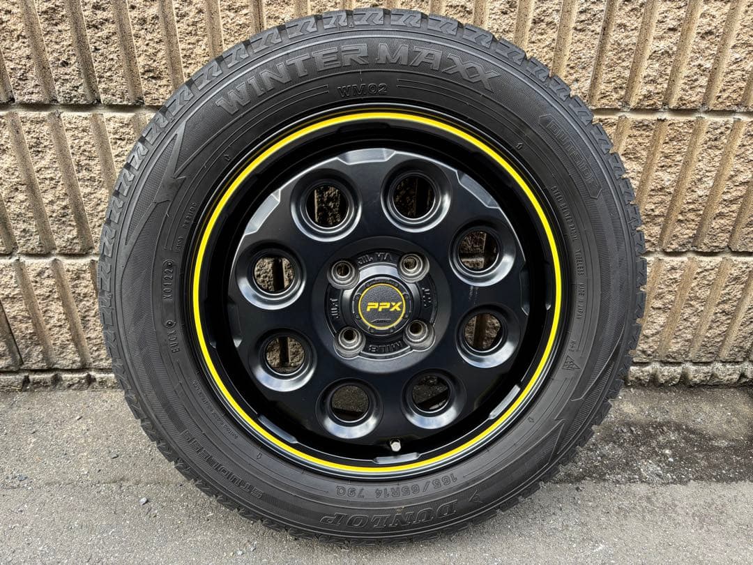 PPX MIL:8 14x4.5J ウィンターマックス165/65R