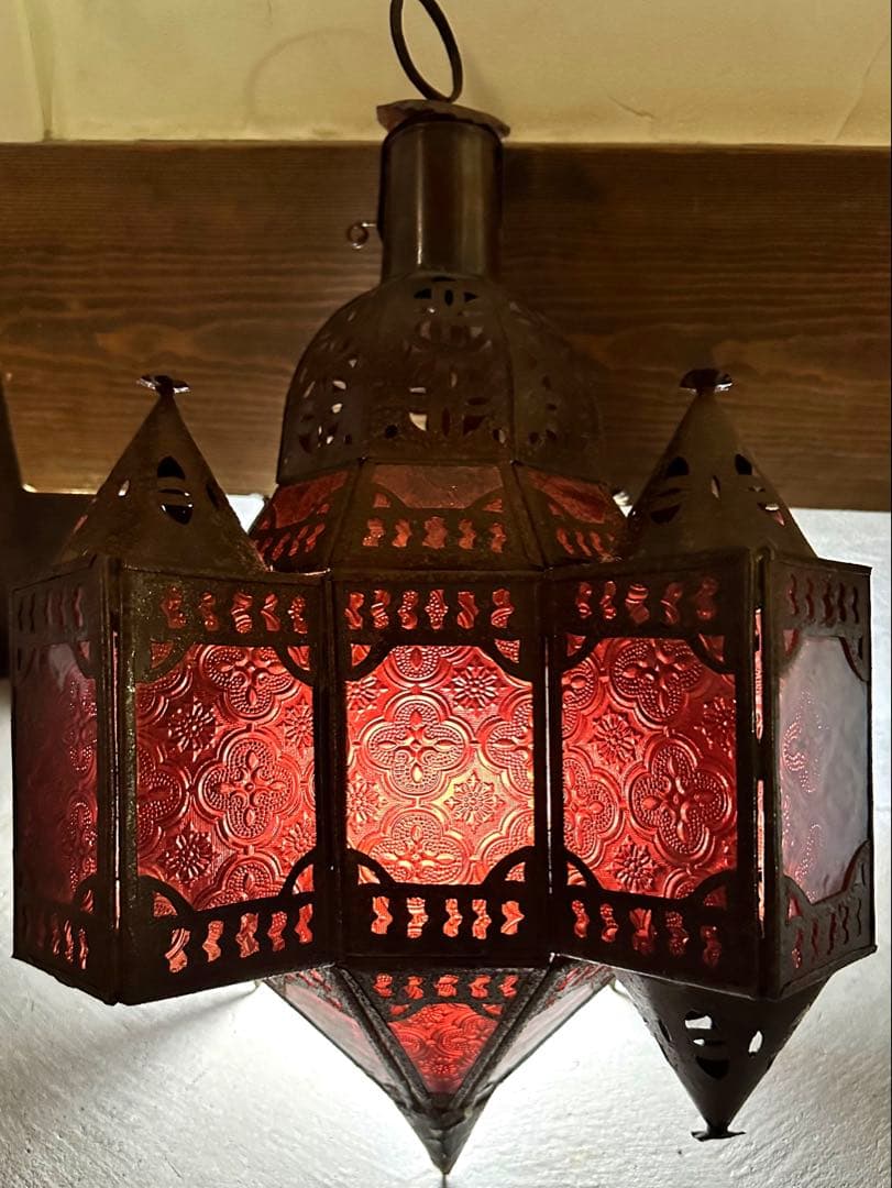 売り切り　モロッコランプシェード　ヴィンテージ　アンティーク　エイジング