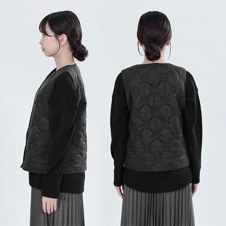 マリークワント　デイジーキルトウォームパデット ベスト