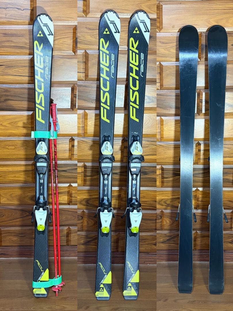 超美品 FISCHER RC4 race ジュニア スキー板 150㎝