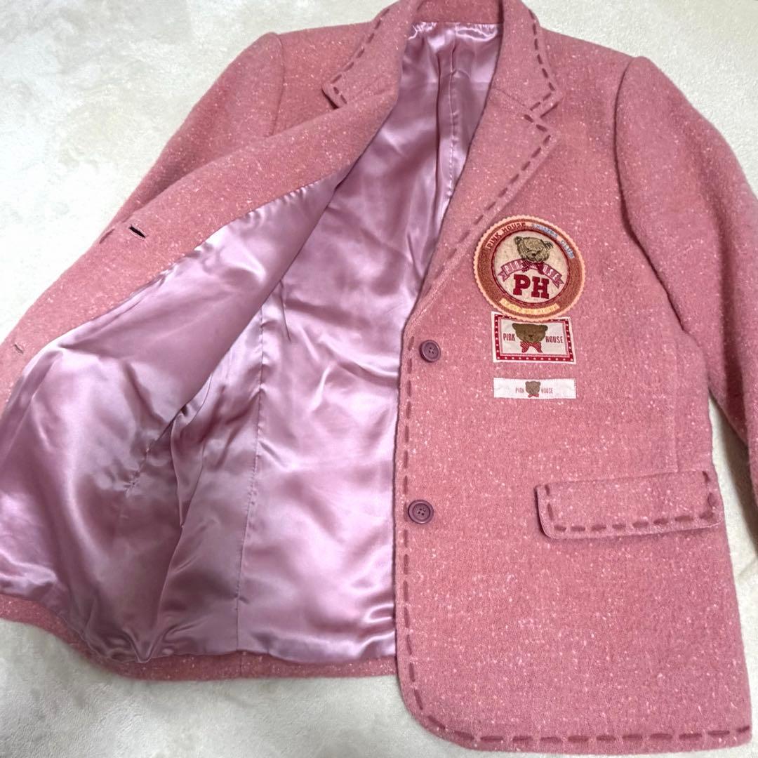 ピンクハウス　希少　日本製　くまさん　サガラワッペン　ジャケット　美品P59